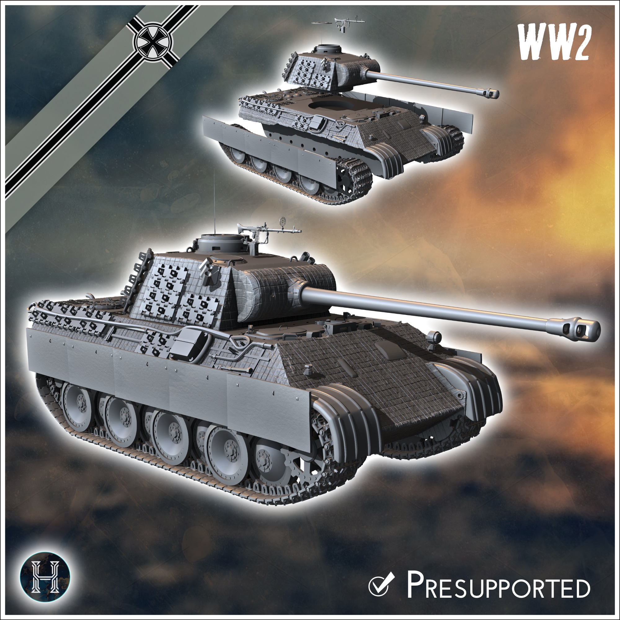 Panzer V Panther Ausf. D - Germany Eastern Western Front Normandy Italy Berlin Bulge WWII